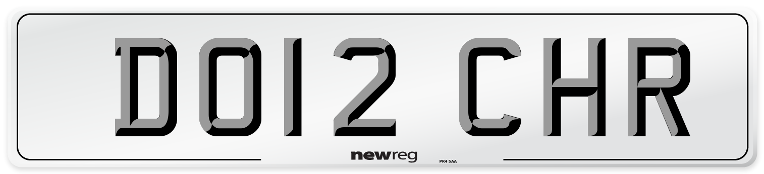 DO12 CHR Number Plate from New Reg